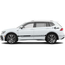 Decorated Side Stripes Vinyl Decal Kit for Volkswagen Tiguan_2