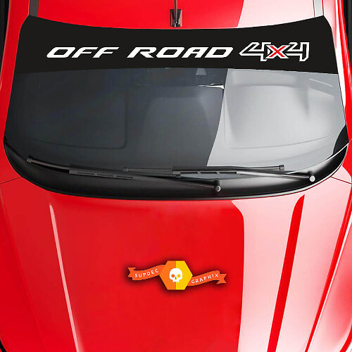 4x4 Off Road Style Windshield Vinyl Decal for Cars_1