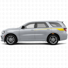 Tapering Outline Rear Side Stripes Vinyl Decal Set for Dodge Durango 2011+_5