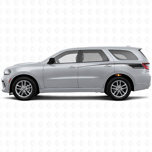 Tapering Custom Rear Side Stripes Vinyl Decal Kit for Dodge Durango 2011+