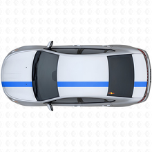 Racing Stripe Upper Side Vinyl Decal Kit for Dodge Dart 2013+_2
