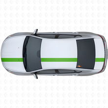 Racing Stripe Upper Side Vinyl Decal Kit for Dodge Dart 2013+_3