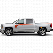 Hockey Stick Style with Upper Outline Side Vinyl Decal Kit for Chevy Silverado 1500 2014+_4