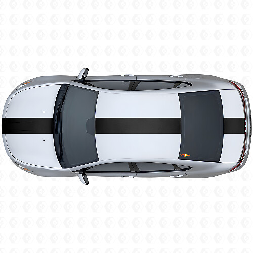 Wide Racing Stripe Upper Side Vinyl Decal Kit for Dodge Dart 2013+