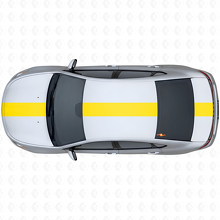 Wide Racing Stripe Upper Side Vinyl Decal Kit for Dodge Dart 2013+_5