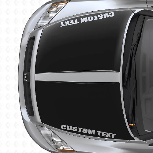 Custom Dual Wide Stripes Hood Vinyl Decal Set for Dodge Caliber 2007+_1