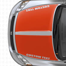 Custom Dual Wide Stripes Hood Vinyl Decal Set for Dodge Caliber 2007+_4