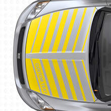 Custom Dual Strobe Stripes Hood Vinyl Decal Set for Dodge Caliber 2007+_5