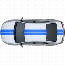 Dual Stripes Front Upper Rear Vinyl Decal Kit for Dodge Dart 2013+_2