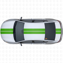 Dual Stripes Front Upper Rear Vinyl Decal Kit for Dodge Dart 2013+_3