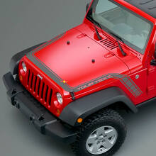 Checkered Hood & Fender Stripes Vinyl Decal for Jeep Wrangler Gladiator_3