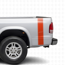 Sport Outline Stripes Rear Side Vinyl Decal Kit for Dodge Dakota 1997+_4