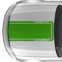 300 H.P. Hood Outline Stripe Vinyl Decal for Musclecar Musclecarmodel Mach 1 2005-09_3