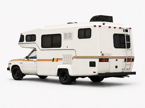 Old school Retro 3 Color Side Stripes Vinyl Decal Kit for Toyota Sunrader RV_1