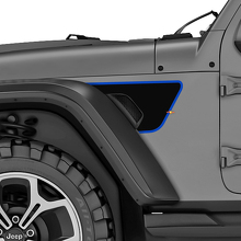 Blackout Fender Vent Vinyl Decal Kit for Jeep Wrangler Rubicon_3