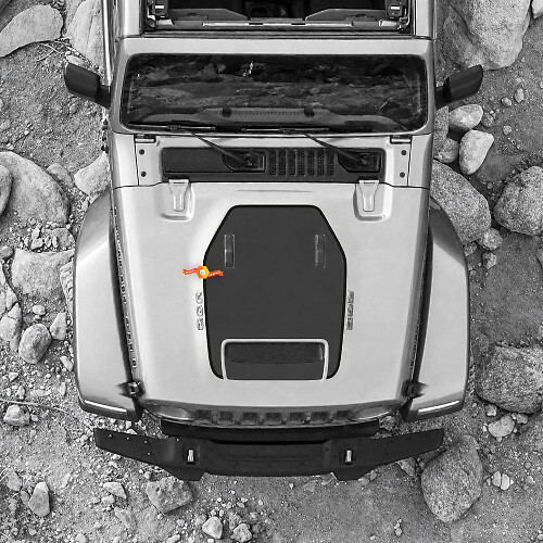 Blackout Hood Vent Vinyl Decal for Jeep Wrangler 