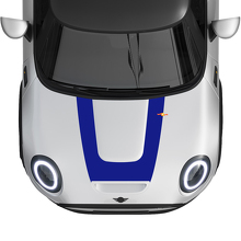 U-Style Rally Stripe Hood Vinyl Decal Sticker for MINI Cooper S 2022-2024_3