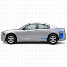 Custom Tail Band Stripes Bedside Vinyl Decal Sticker for Dodge Charger 2011-2014_2