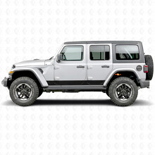 Straight Stripes Side Vinyl Decal Sticker for Jeep Wrangler 2018-2027_2