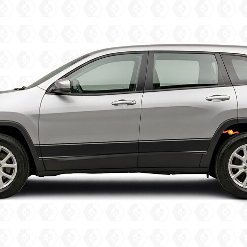 Outline Stripes Side Vinyl Decal Sticker for Jeep Cherokee 2014-2023