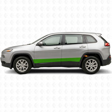 Straight Stripes Side Vinyl Decal Sticker for Jeep Cherokee 2014-2023_4