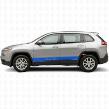 Custom Outline Stripes Side Vinyl Decal Sticker for Jeep Cherokee 2014-2023_3