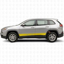 Custom Outline Stripes Side Vinyl Decal Sticker for Jeep Cherokee 2014-2023_6