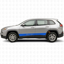 Custom Straight Stripes Side Vinyl Decal Sticker for Jeep Cherokee 2014-2023_4