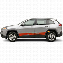 Custom Text Straight Stripes Side Vinyl Decal Sticker for Jeep Cherokee 2014-2023_4