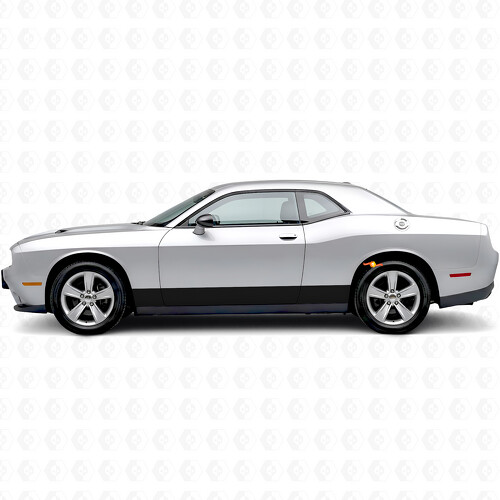 Straight Stripes Rocker Panel Vinyl Decal Sticker for Dodge Challenger