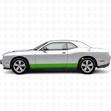 Straight Stripes Rocker Panel Vinyl Decal Sticker for Dodge Challenger_3