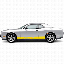 6.1L H/O Straight Stripes Rocker Panel Vinyl Decal Sticker for Dodge Challenger_5