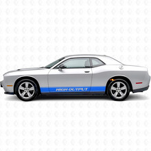High Output Outline Stripes Side Vinyl Decal Sticker for Dodge Challenger_2