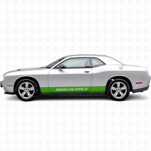 High Output Straight Stripes Side Vinyl Decal Sticker for Dodge Challenger_3