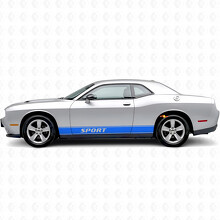 Sport Outline Stripes Side Vinyl Decal Sticker for Dodge Challenger_2