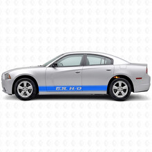 6.1L H/O Outline Stripes Side Vinyl Decal Sticker for Dodge Charger 2011-2014_2