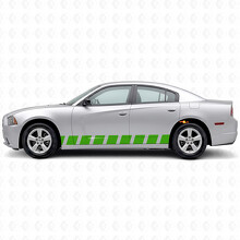 Block Style Stripes Side Vinyl Decal Sticker for Dodge Charger 2011-2014_3