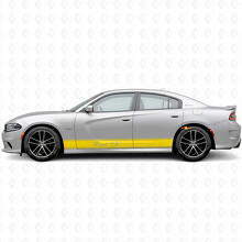 Outline Stripes & Custom Text Side Vinyl Decal Sticker for Dodge Charger 2015-2026_5