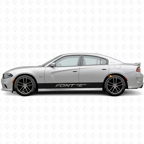 Custom Straight Stripes Side Vinyl Decal Sticker for Dodge Charger 2015-2026