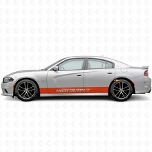 High Output Straight Stripes Side Vinyl Decal Sticker for Dodge Charger 2015-2026_4