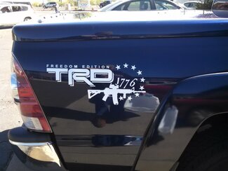 2 side Toyota TRD Truck Off Road FREEDOM EDITION 4x4 Toyota Racing Tacoma Decal Vinyl Sticker