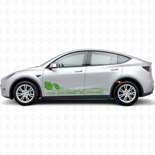 Powered by Change Side Door Vinyl Decal Sticker for Tesla Model Y_3