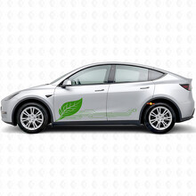 Green Energy Circuit Style Side Door Vinyl Decal Sticker for Tesla Model Y_3
