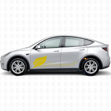 Green Energy Circuit Style Side Door Vinyl Decal Sticker for Tesla Model Y_5