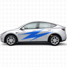 Lightning with Contour Side Vinyl Decal Sticker for Tesla Model Y_2