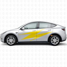 Lightning with Contour Side Vinyl Decal Sticker for Tesla Model Y_5