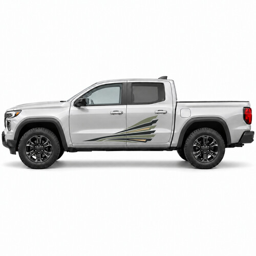 Kestrel Wake Swept Blades Side Door Vinyl Decal Sticker for GMC Canyon_1