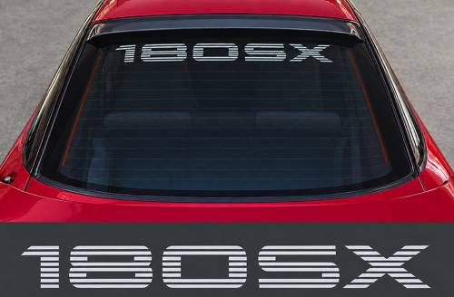 Nissan 180SX Striped Rear Window Decal Sticker graphics