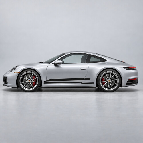 Heritage Recess Stripes Side Vinyl Decal Sticker for Porsche 911 2020_1