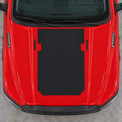 Trail Notch Blackout Hood Vinyl Decal Sticker for RAM 2500 2021-2026